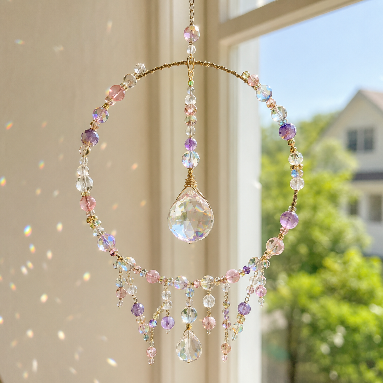 Beaded Sun-Catcher Kit — finished make with kit materials