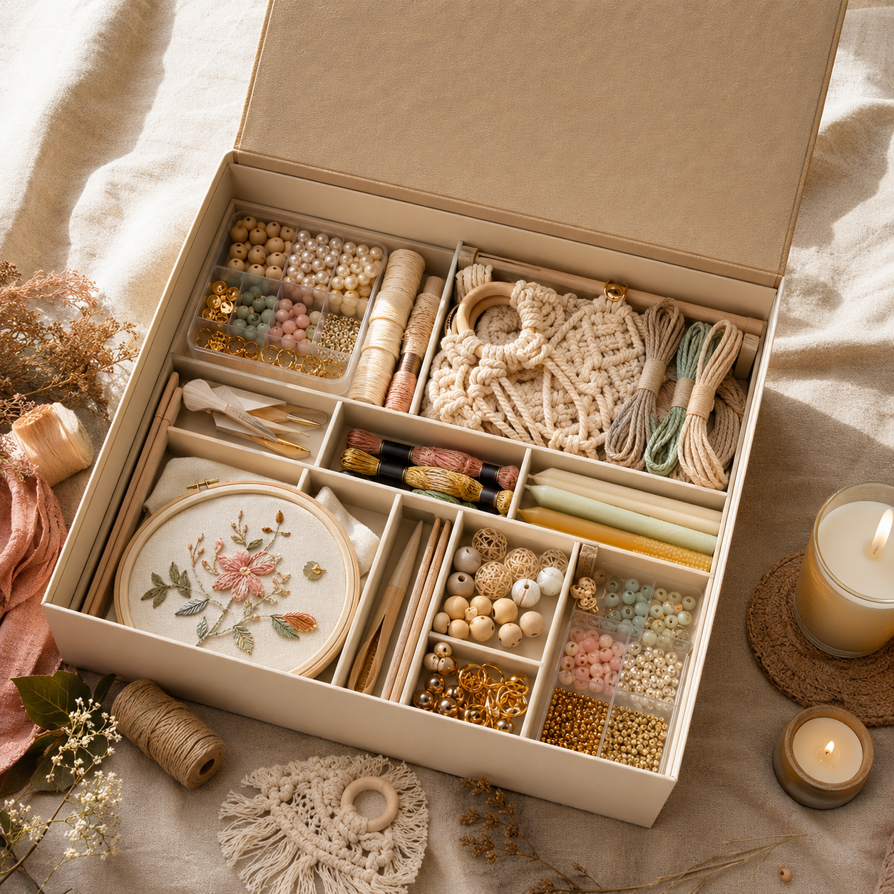 Deluxe Maker's Discovery Box — finished make with kit materials